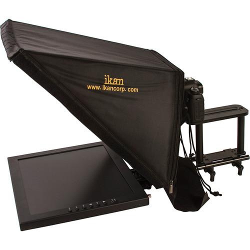Teleprompter ikan PT3500 montado en varilla de 15 "para ubicación y estudio