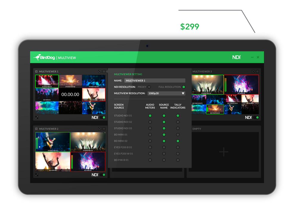 BIrddog NDI Multiview
