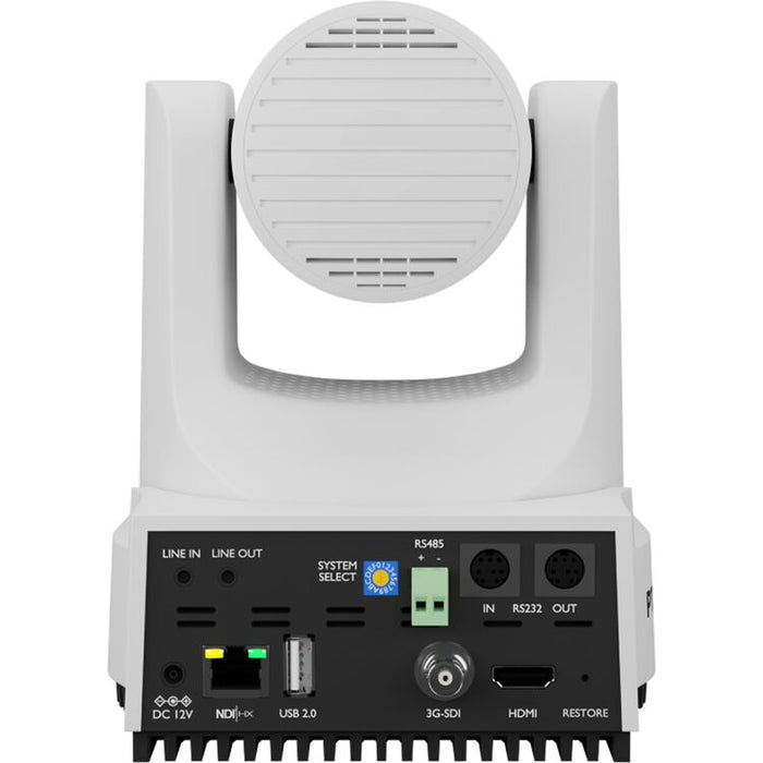 Cámara PTZ PTZOptics Move 4K SDI/HDMI/USB/IP con zoom óptico de 20x (blanca)