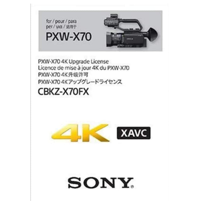 Licencia Actualización PXW-X70 a 4K